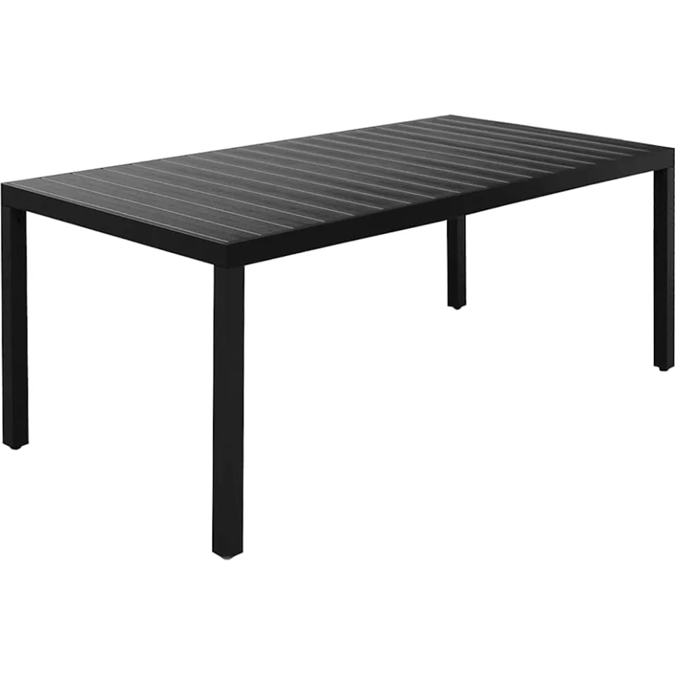 vidaXL 9-delige Tuinset aluminium zwart, foto 4