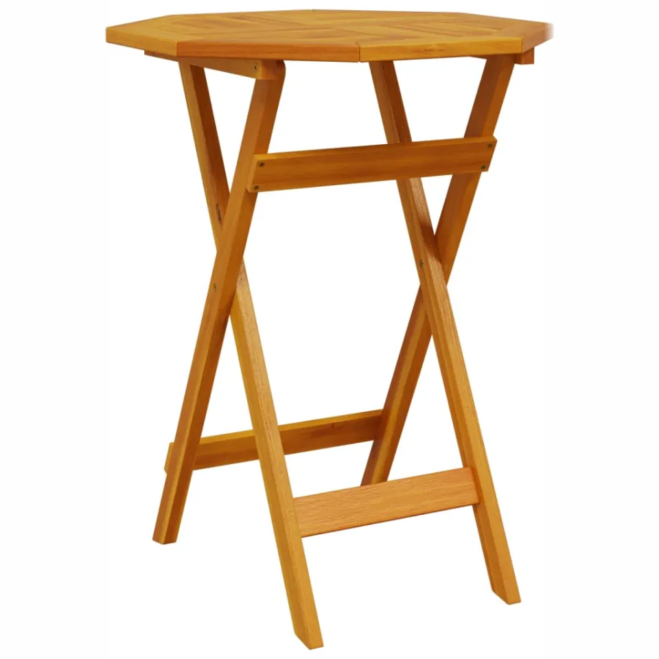 vidaXL Tuintafel inklapbaar Ø60x75 cm massief acaciahout Bruin