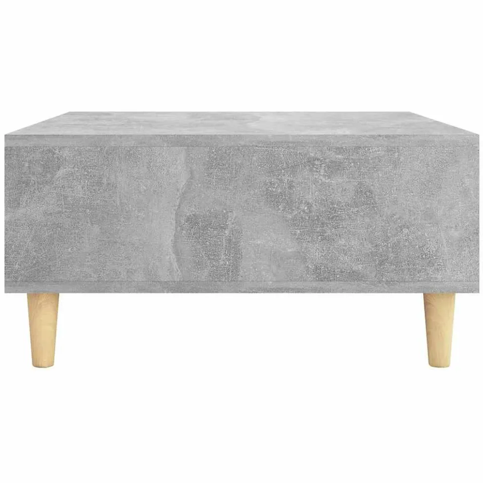 vidaXL Salontafel 60x60x30 cm bewerkt hout betongrijs grijs, foto 4