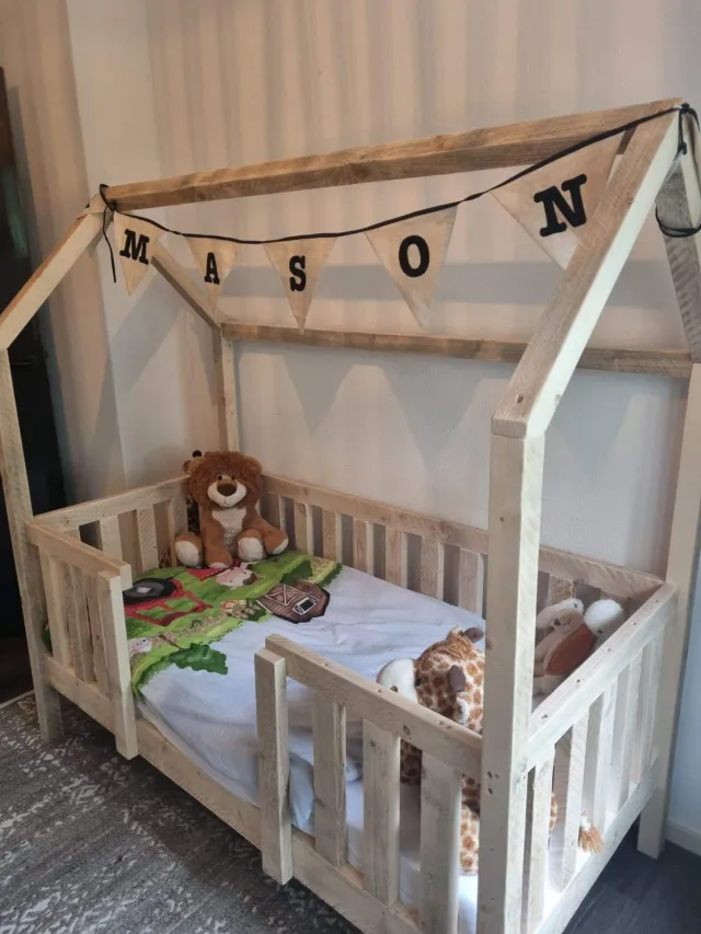NordXL Steigerhouten peuter hemelbed Mason