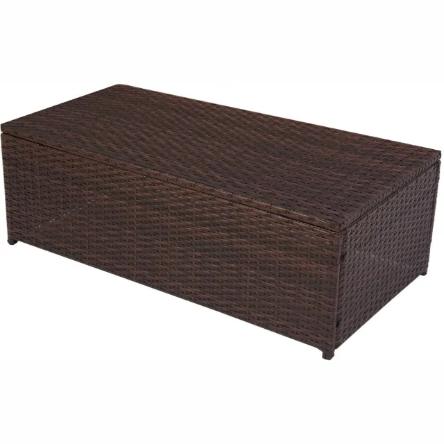 Cosmo Casa Modulaire Poly - Rattan Alu - Sofa RomV 37x111x58cm - Bruin - Salontafel - PE - Blad