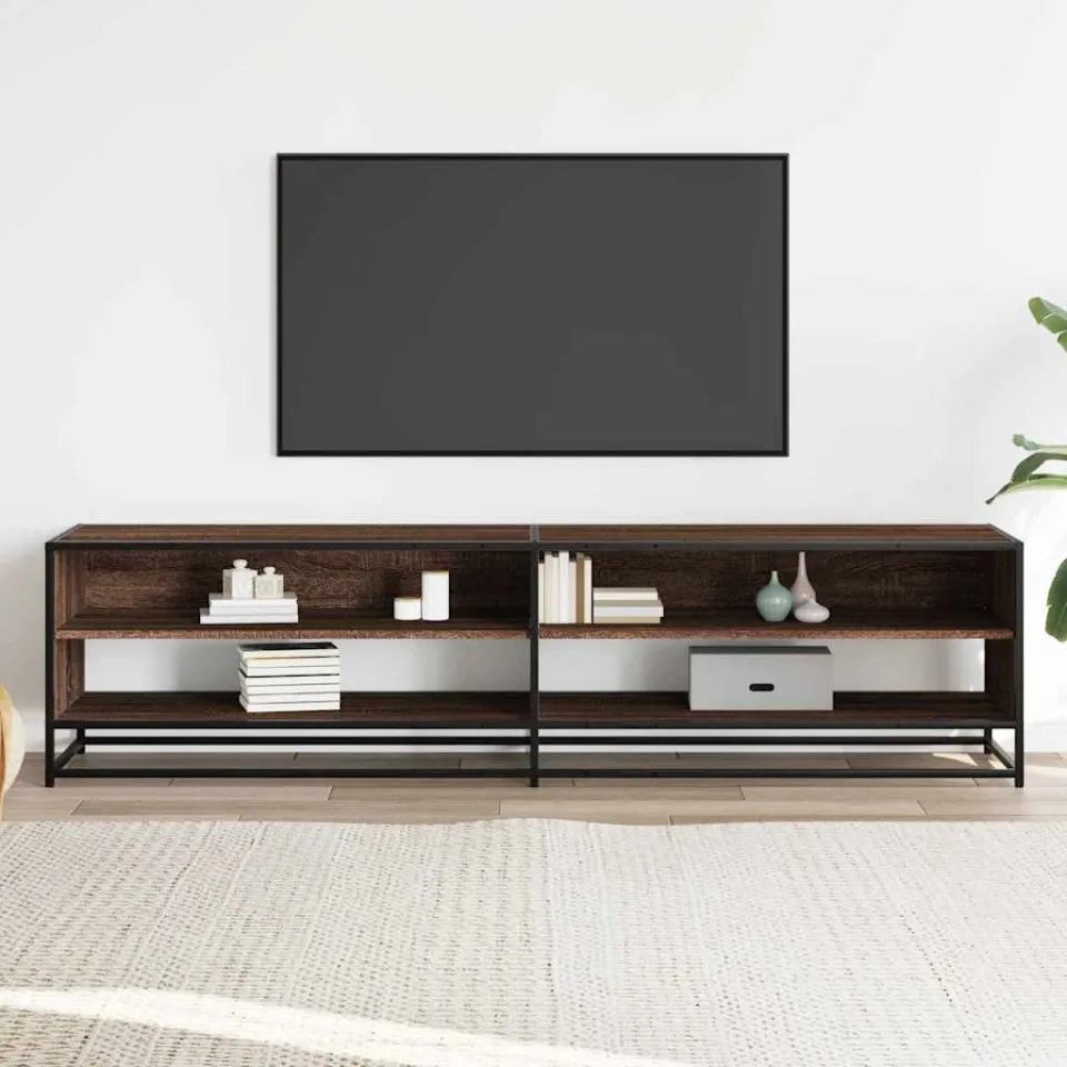 vidaXL Tv-meubel 180,5x40x46 cm bewerkt hout bruin eikenkleurig, foto 3
