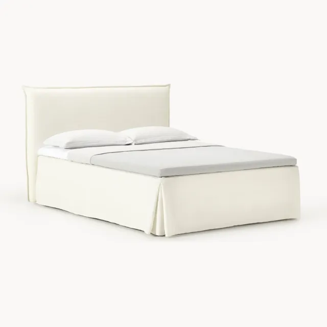 Westwing Collection Boxspring bed Viola Wit