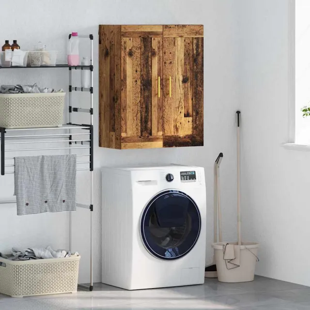 vidaXL Wandkast Oud Hout 69,5 x 34 x 90 cm Bewerkt hout Bruin