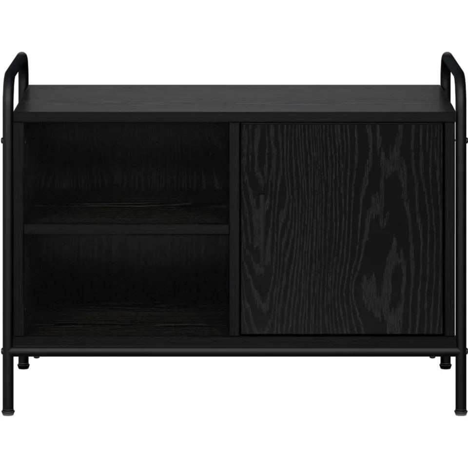 vidaXL Tv-meubel 67,5 x 33 x 50 cm Zwart eiken, foto 4