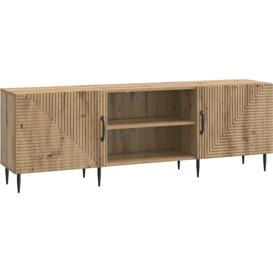 vidaXL TV-kast 150 x 31 x 50 cm Artisanaal eiken Bewerkt hout Bruin
