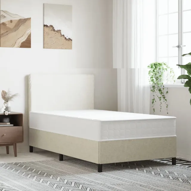 vidaXL Pocketveringmatras middelhard-hard 120x200 cm Wit
