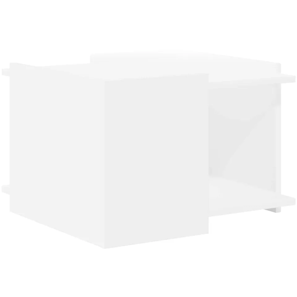 vidaXL Salontafel Wit 50,5 x 50 x 33 cm Bewerkt hout, foto 3