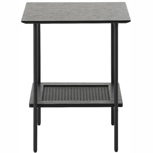 Nordic Home Meya bijzettafel 45x45 cm - zwart