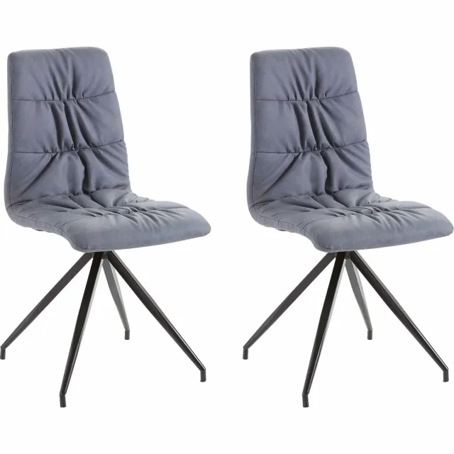 Notio Living Grace-Stoel - 2 Pack - Blauw