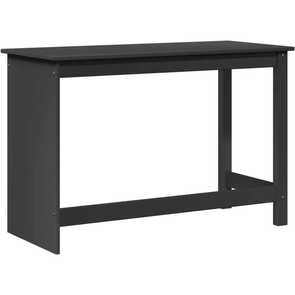 vidaXL Bureau MOSS Grijs 112 x 50 x 75 cm Massief Vurenhout, foto 4
