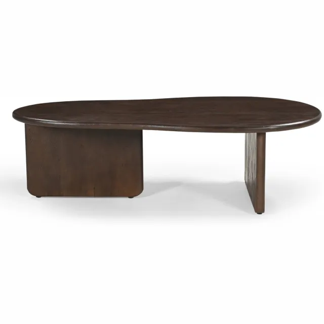 Giga Meubel Salontafel Sira - Organisch - Mangohout - 130cm Bruin