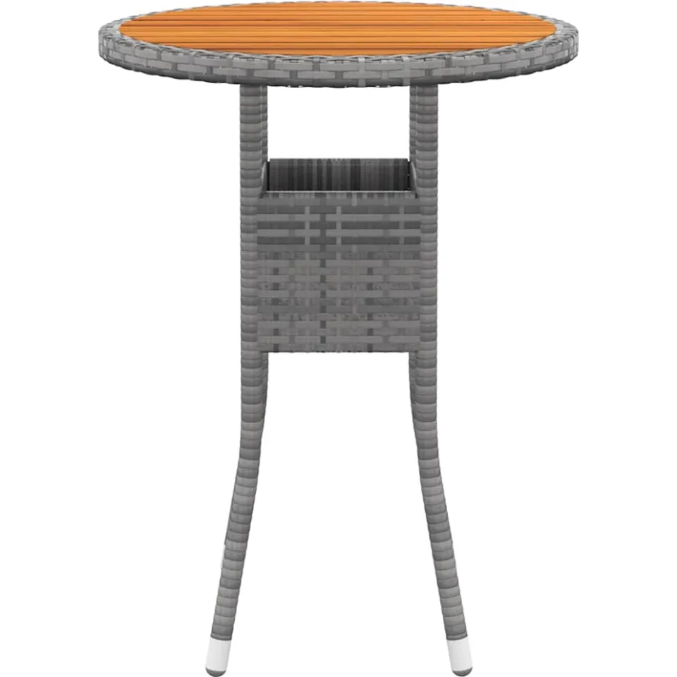 vidaXL 3-delige Tuinset poly rattan grijs, foto 4
