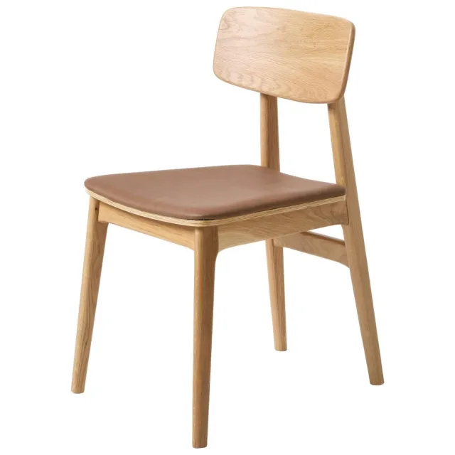 Nest of Nora Set van 2 - Nest of Nora Houten eetkamerstoelen Ava - Eiken - Tan Beige