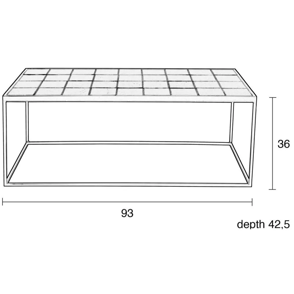 Zuiver salontafel Glazed wit, foto 3