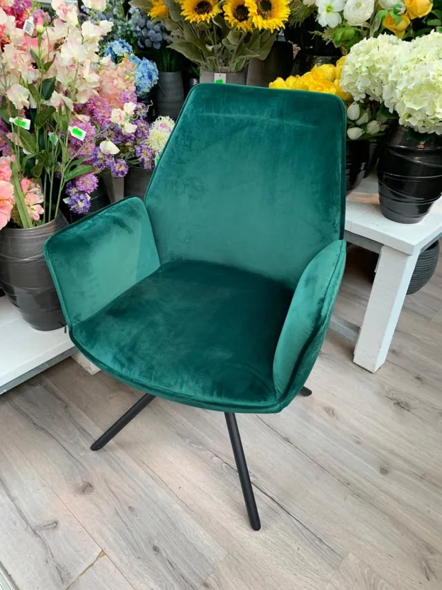 Lesliliving Eetkamer Stoel Nova - Groen