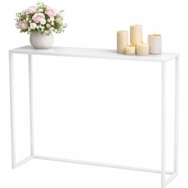 Anwicar Consoletafel Loft - Wit 80x20,5x10 cm - Side Table Achter de Bak - Console Tafel