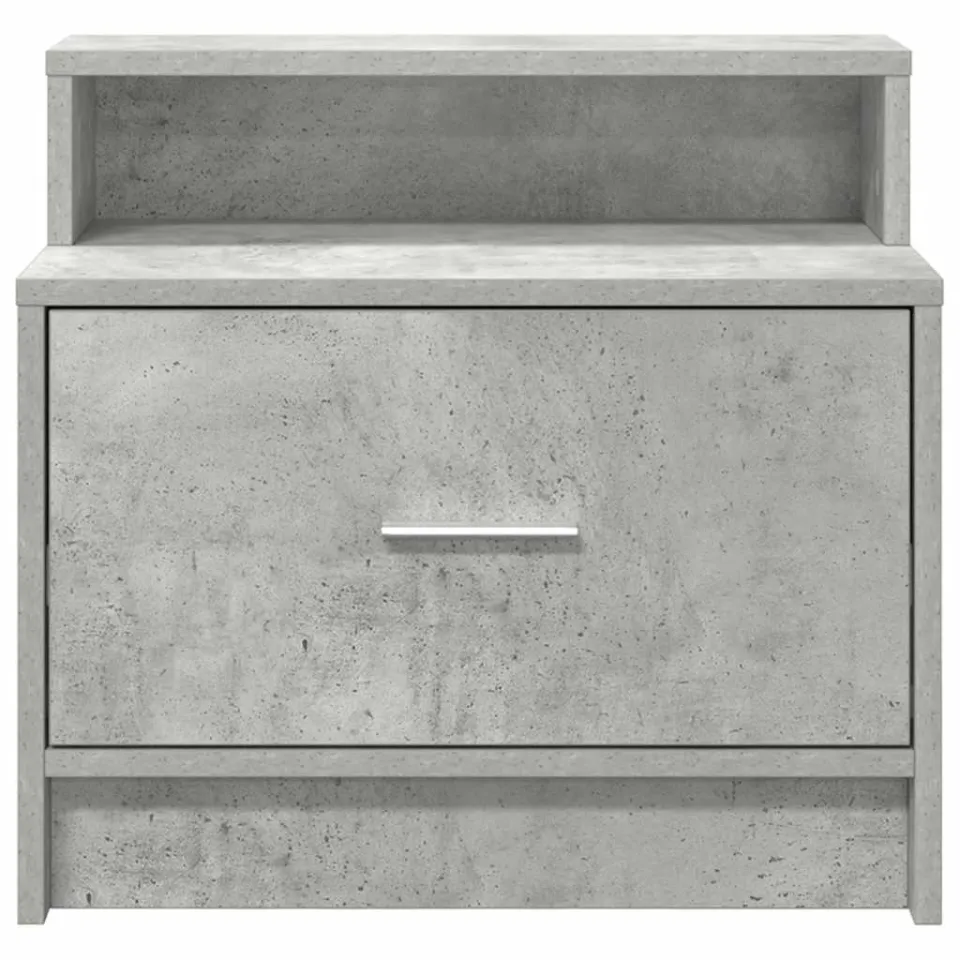 vidaXL Nachtkastjes 2 st met lade 51x31x47 cm betongrijs grijs, foto 4