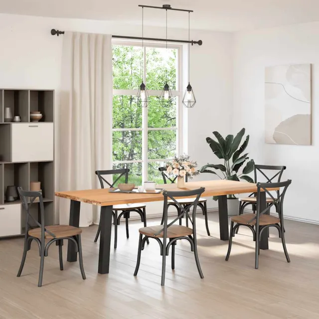 vidaXL Console tafelpoten 4 st 72 cm staal zwart