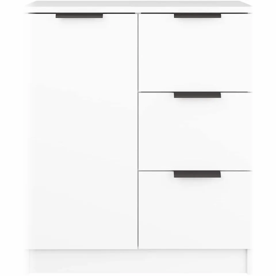 vidaXL Dressoir 60x30x70 cm bewerkt hout wit, foto 4