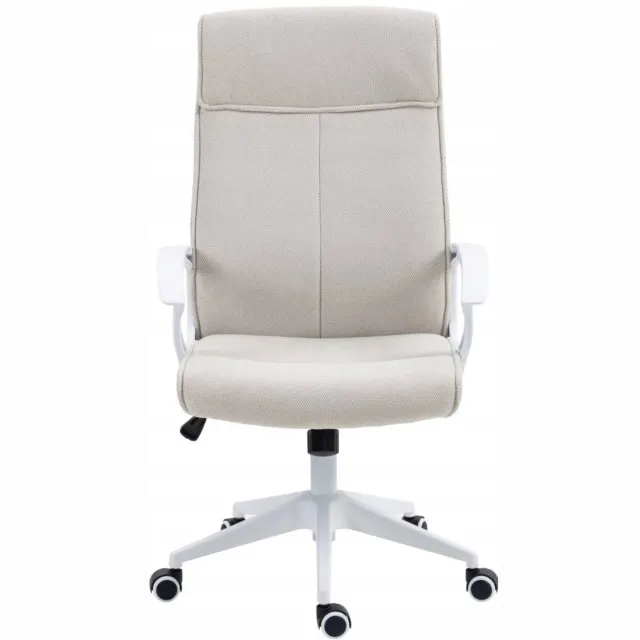 Furnitex FB 39-FX - Bureaustoel - Beige en wit - TILT-kantelmechanisme - Stoffen bekleding Beige;Wit