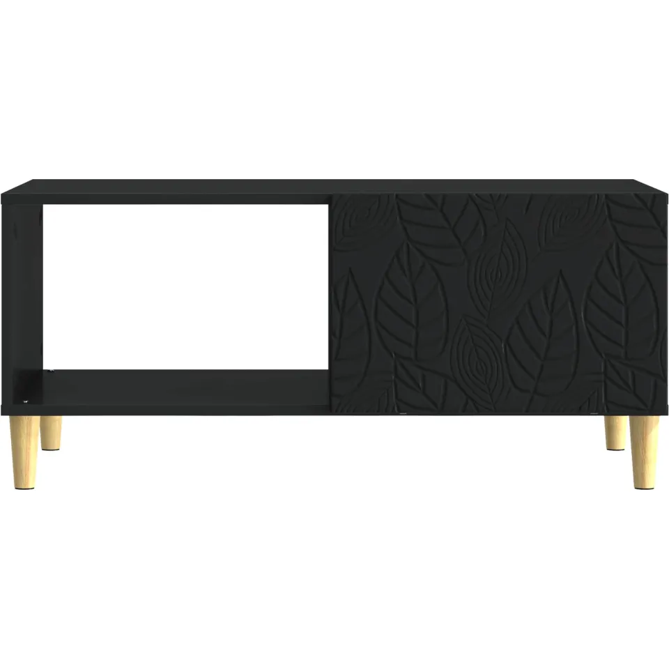 vidaXL Salontafel Zwart 90 x 50 x 40 cm Bewerkt hout, foto 4