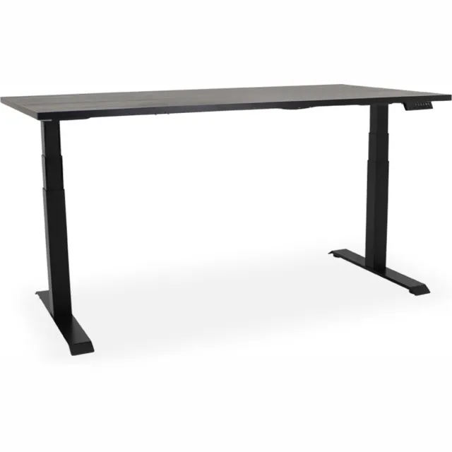 Officetopper Elektrisch zit-sta bureau Essential NPR - 180x80cm - zwart/zwart