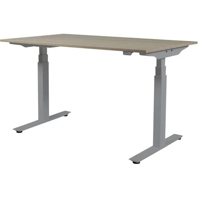 Schaffenburg Zit Sta Bureau - Plus Elek 160x80 robson - alu frame bruin
