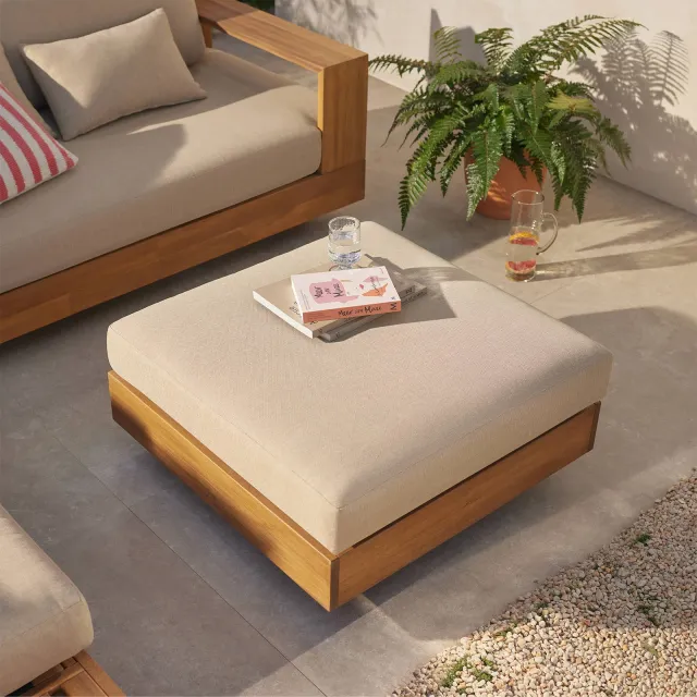 NOUS Garden hocker Belmonte deluxe (80x80 cm) naturel/ zand, foto 2