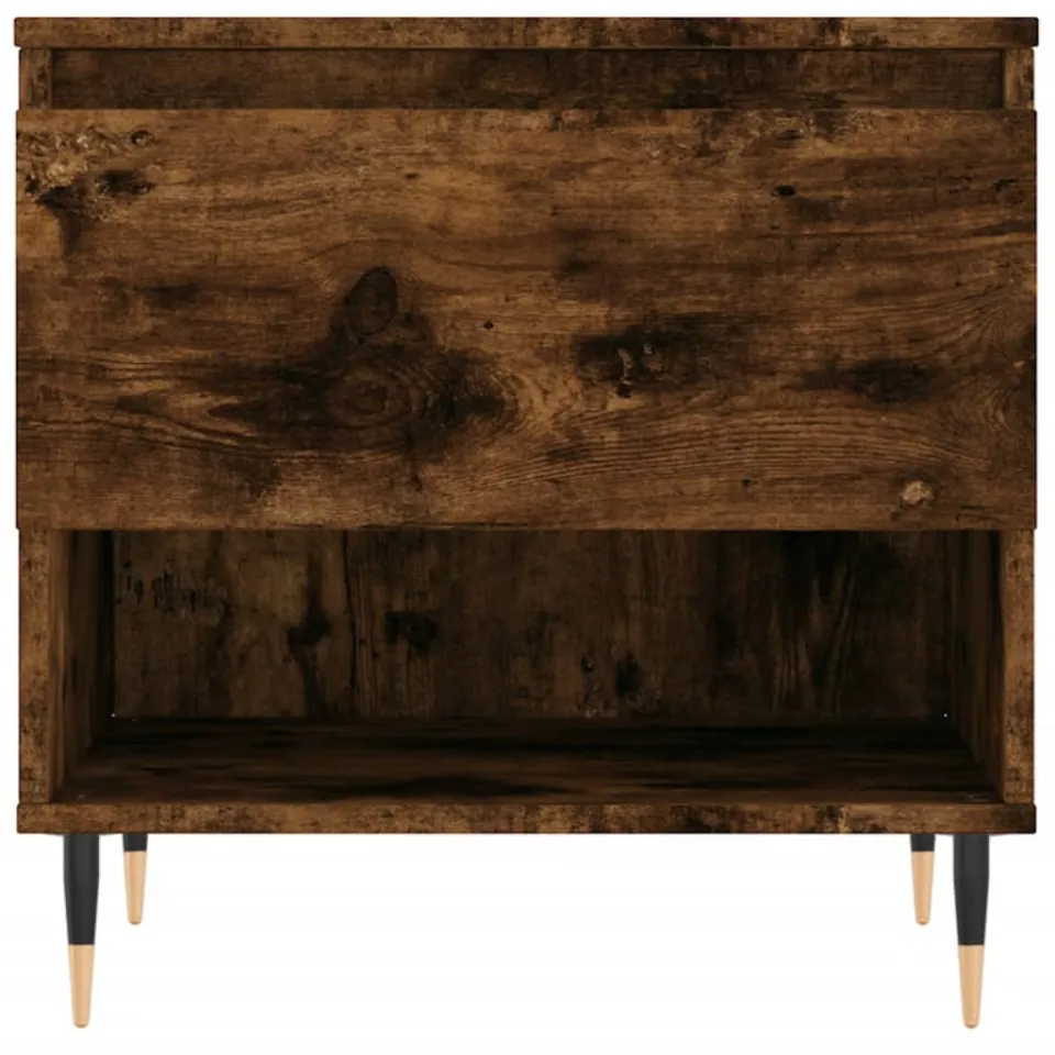 vidaXL Salontafels 2 st 50x46x50 cm bewerkt hout gerookt eikenkleurig, foto 4