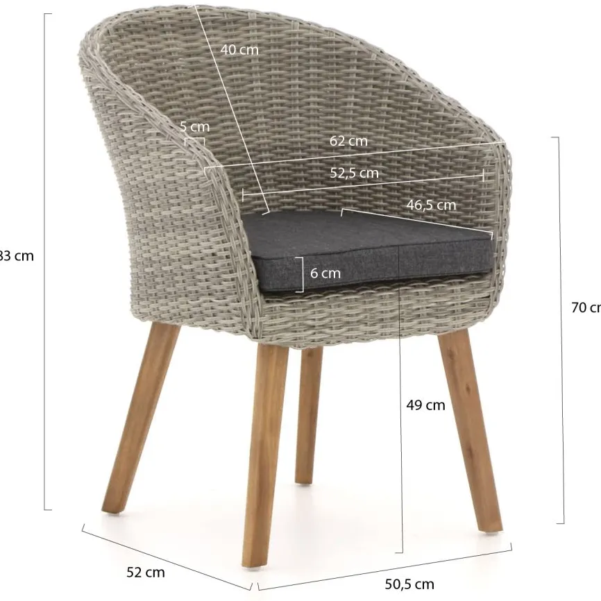 Intenso Furniture Intenso Tropea/ROUGH-S 220cm dining tuinset 7-delig bruin, foto 2