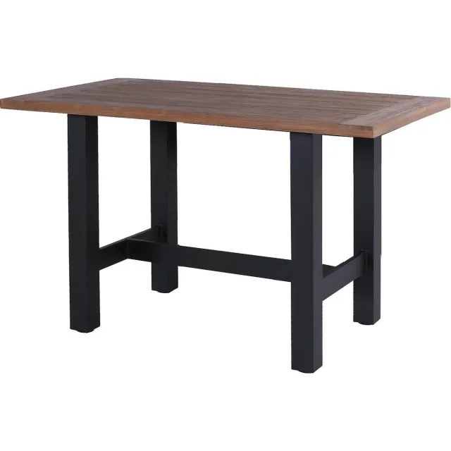 Hartman Yasmani Bartafel L180 X B100 X H110 - Vintage Bruin Teakhout - Zwart H-Frame