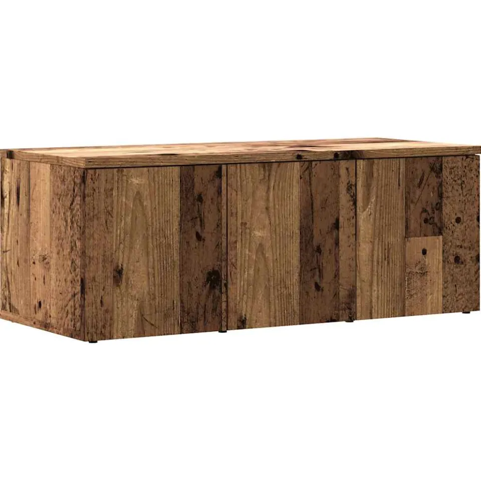 vidaXL Tv-meubel 80x34x30 cm bewerkt hout oud houtkleurig bruin, foto 3