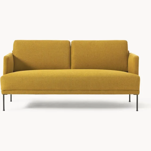 Westwing Collection Bank Fluente (2-zits) Geel