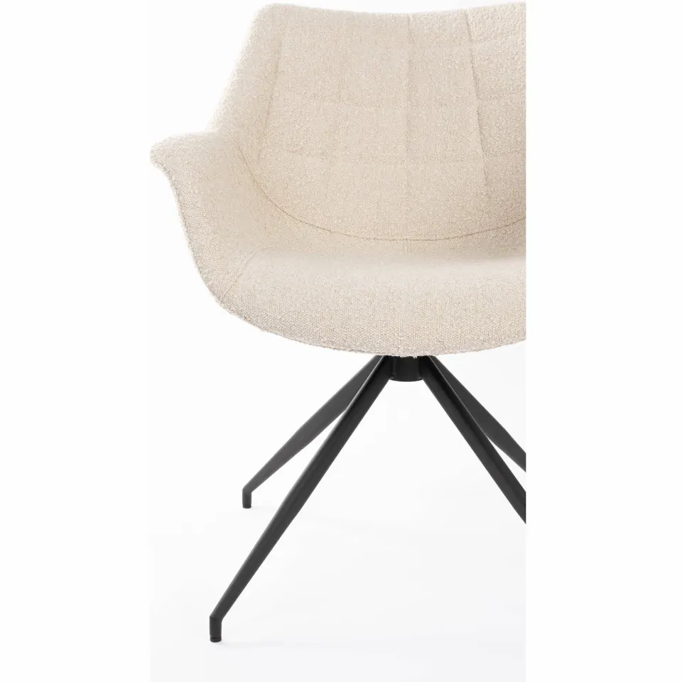 Zuiver Doulton draaifauteuil beige, foto 3