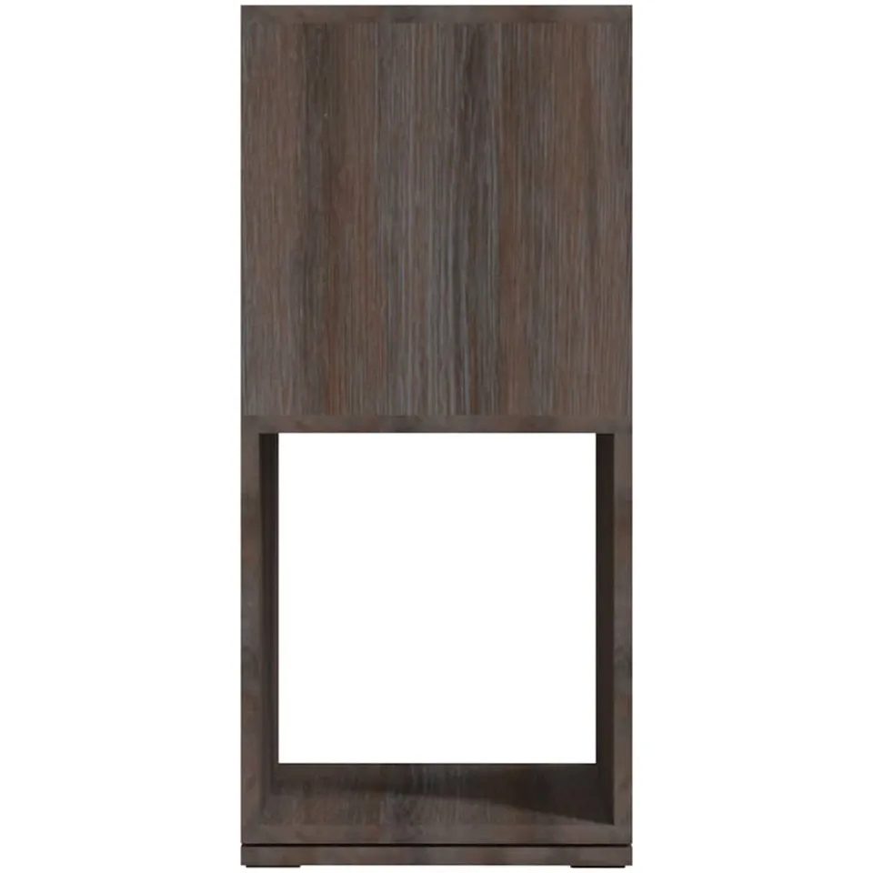 vidaXL Draaikast 34,5x34,5x75,5 cm spaanplaat grijs en sonoma eiken