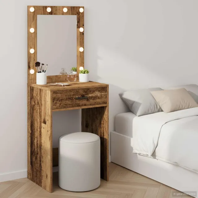 vidaXL Plafondtafel Oudhout 50 x 41 x 135 cm Bewerkt hout bruin, foto 2