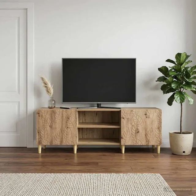 vidaXL TV-kast 150 x 31 x 50 cm Artisanaal eiken Bewerkt hout, foto 2