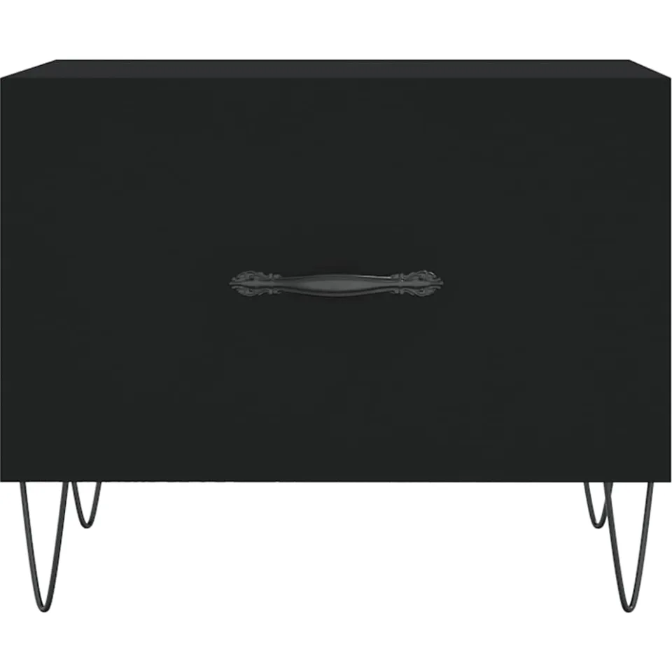 vidaXL Salontafels 2 st 50x50x40 cm bewerkt hout zwart, foto 5