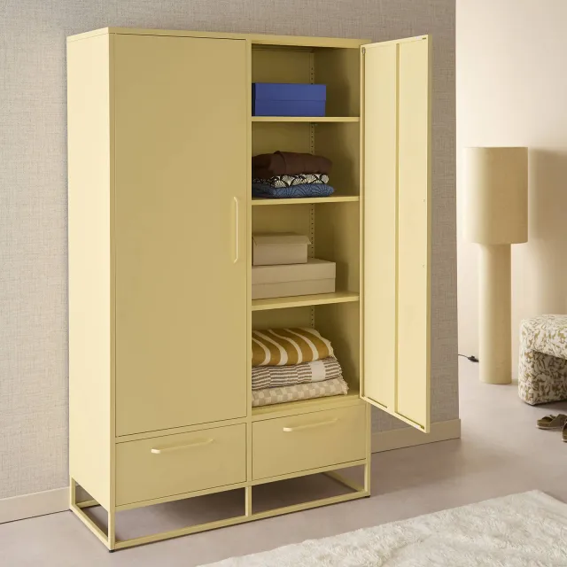 NOUS Living Dean kledingkast geel, foto 2