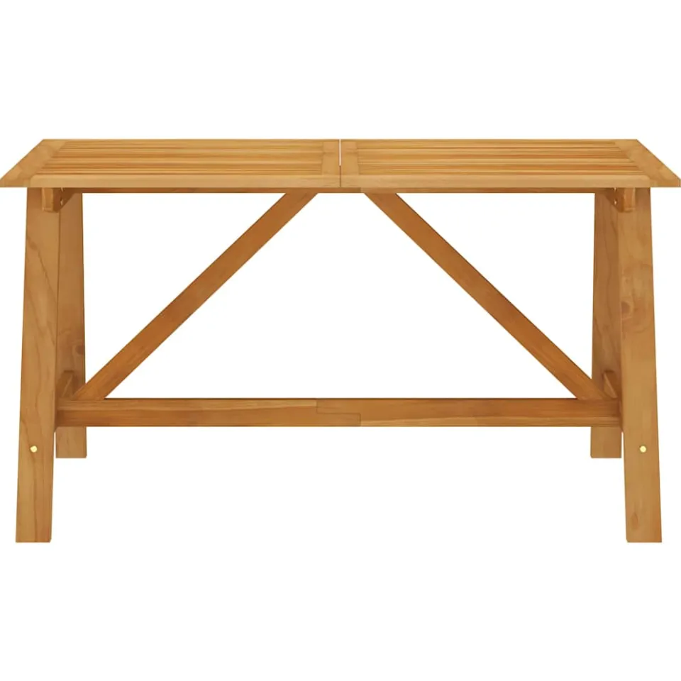 vidaXL Tuintafel 140x70x73,5 cm massief acaciahout Bruin