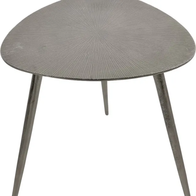 LES Shine bijzettafel brush 42 cm Grijs