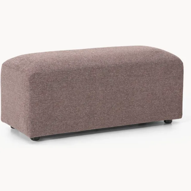Westwing Collection Voetenbank Melva, B 99 x D 42 cm Dieproze