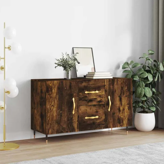 vidaXL Dressoir 100x36x60 cm bewerkt hout gerookt eikenkleurig, foto 2