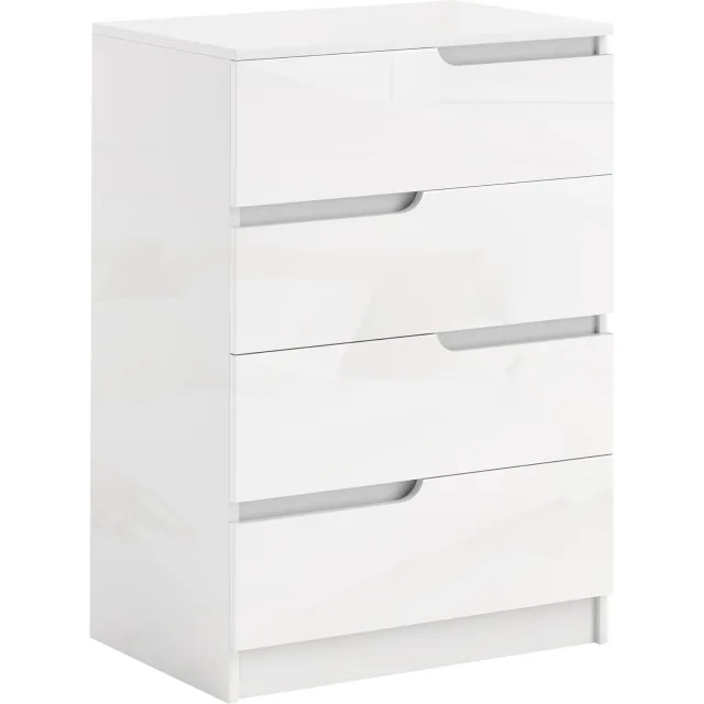 Lunpog Moderne minimalistische ladekast in hout - 60x40x85 cm - wit