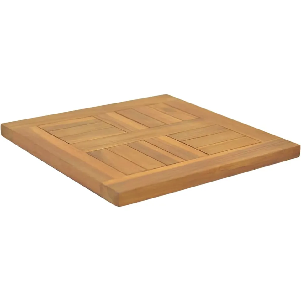 vidaXL Tafelblad vierkant 40x40x2,5 cm massief teakhout Bruin
