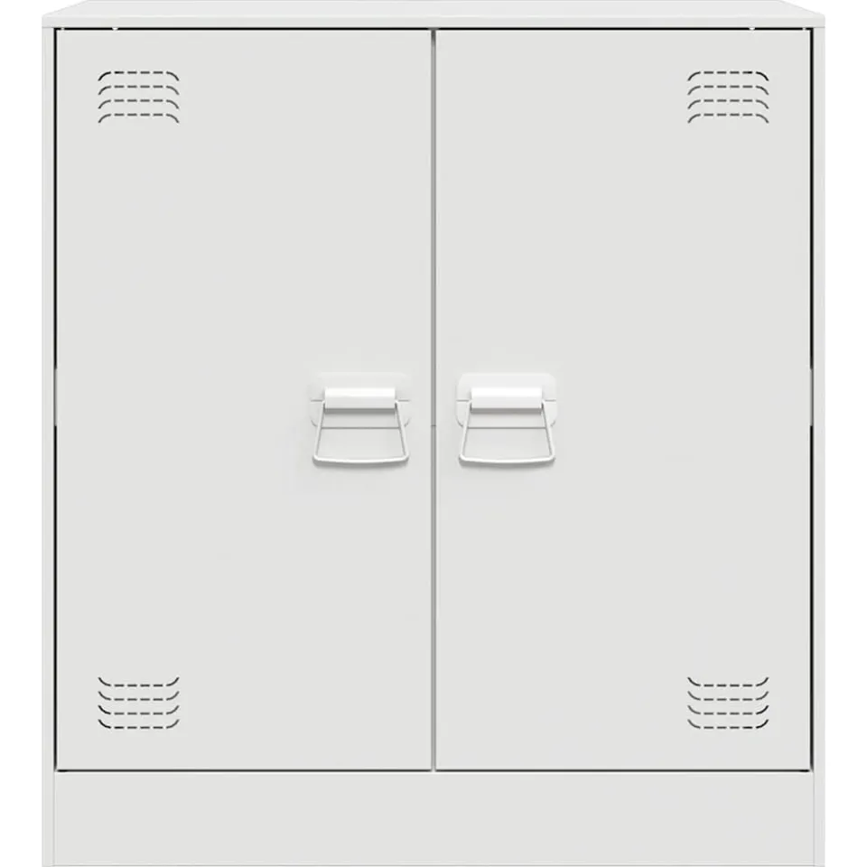 vidaXL Dressoir 67x39x73 cm staal wit, foto 4