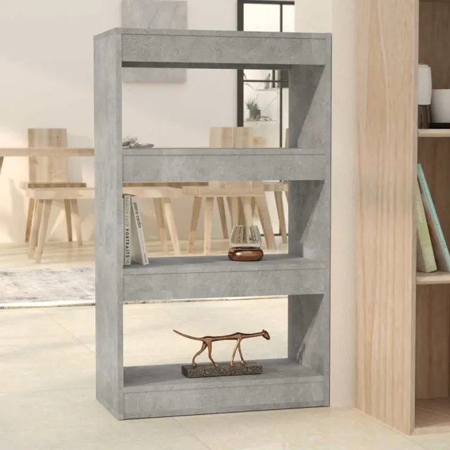 vidaXL Boekenkast/kamerscherm 60x30x103 cm bewerkt hout betongrijs