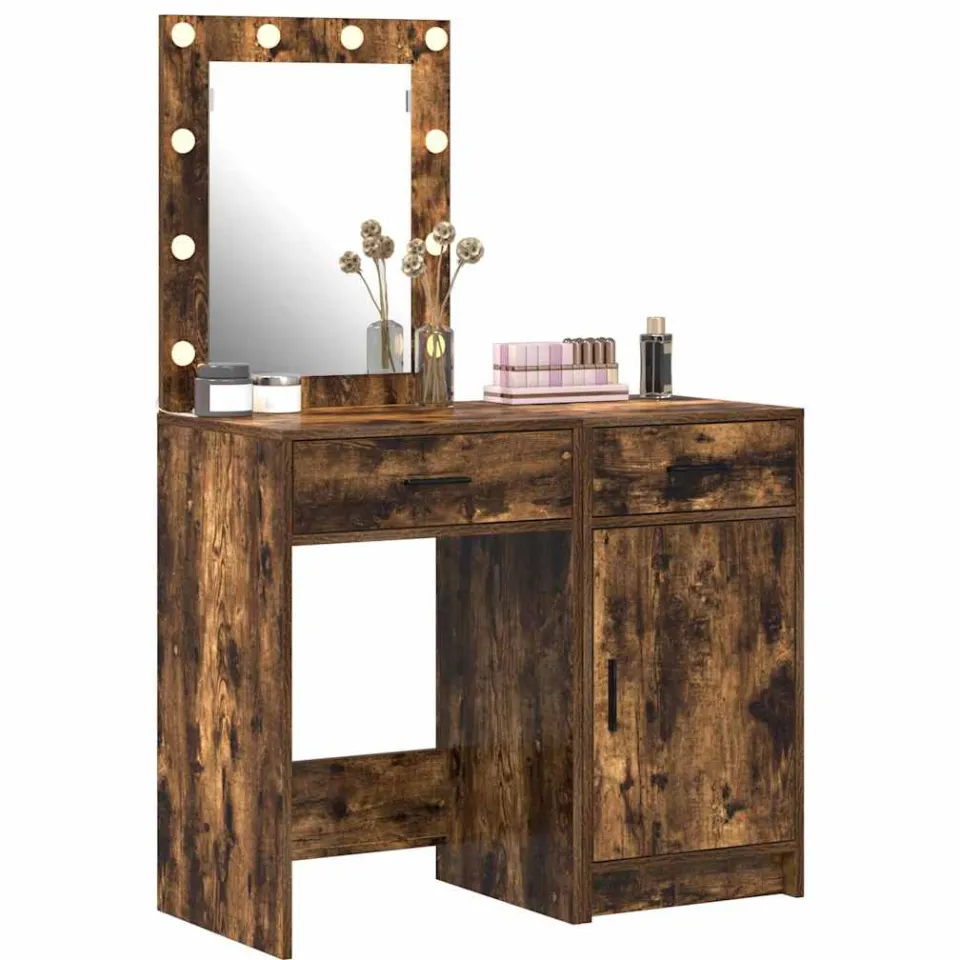 vidaXL Plafondtafel 2 st Bruin 50 x 41 x 135 cm Bewerkt hout