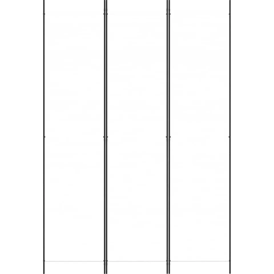 vidaXL Kamerscherm met 3 panelen 150x220 cm stof wit, foto 4